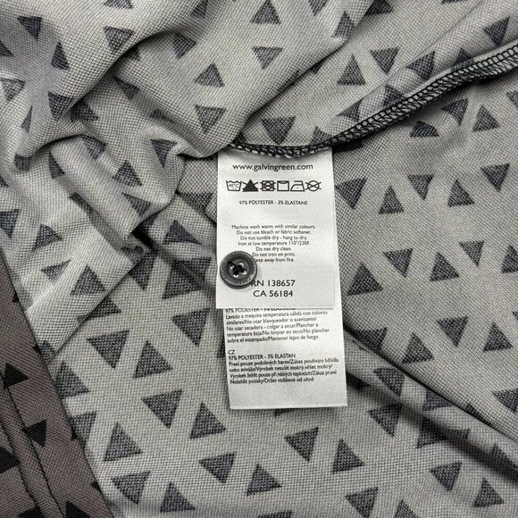 Galvin Green Golf Shirt Stretch Short Sleeve Polo Geometric Small - Picture 8 of 8